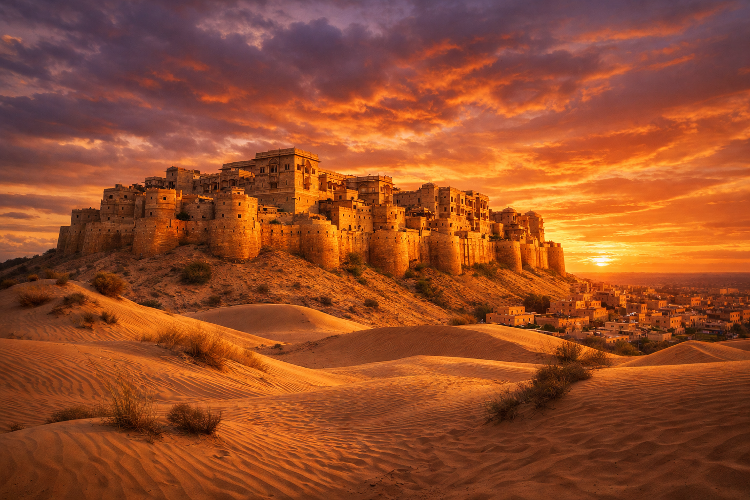 Jaisalmer Fort at Sunset
